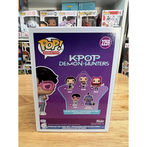 NEW IN HAND AUTHENTIC Jinu K-Pop Demon Hunters Funko Pop #2259 Huntr/X Saja Boys - Picture 3 of 6